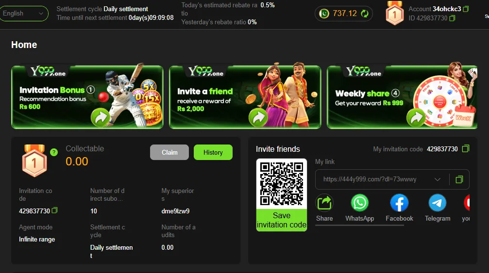 Y999 referral dashboard